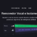 Aplicativo gratuito - remover o vocal | Imagem de capa do artigo do Pomelu: Aplicativo gratuito para remover O VOCAL DE MÚSICAS - Saiba como usar | Fonte: Página inicial do site do aplicativo online Aplicativo gratuito - remover o vocal